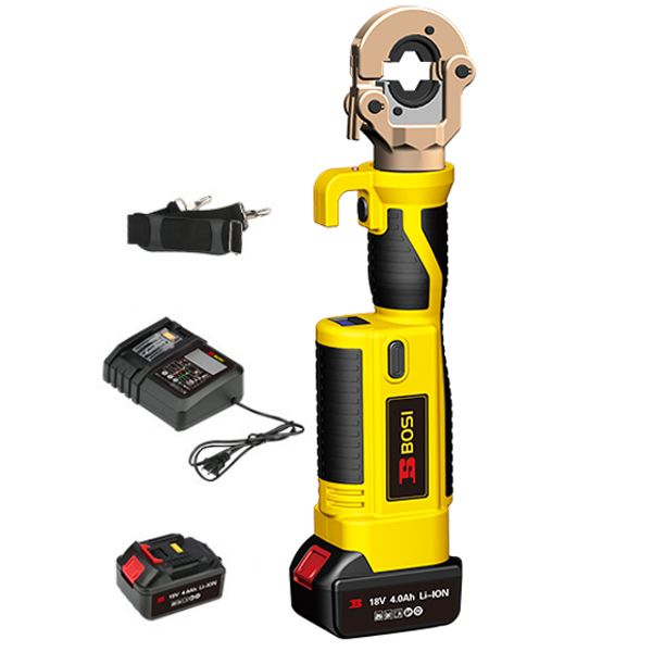  Máy Ép Cos Thủy Lực Dùng Pin BOSI BS569240S 18V 60kN 300mm² (Kèm 2 Pin 4.0Ah và 1 Sạc) 