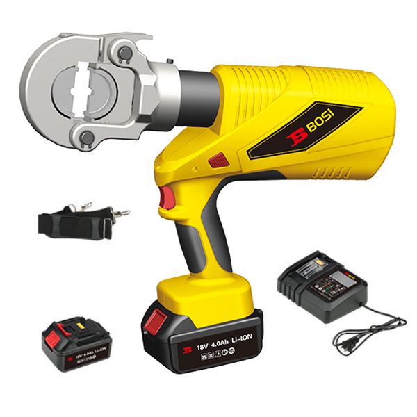  Máy Ép Cos Thủy Lực Dùng Pin BOSI BS569300S 18V 60kN 300mm² (Kèm 2 Pin 4.0Ah và 1 Sạc) 