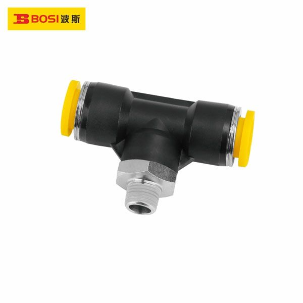  Khớp nối nhanh chữ T 2 đầu thẳng 8mm ren ngoài 1/2 inch BOSI BS590344 