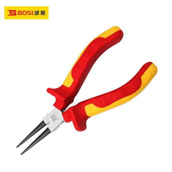  Kìm mũi tròn cách điện VDE 6 inch/160mm BOSI BS600011 