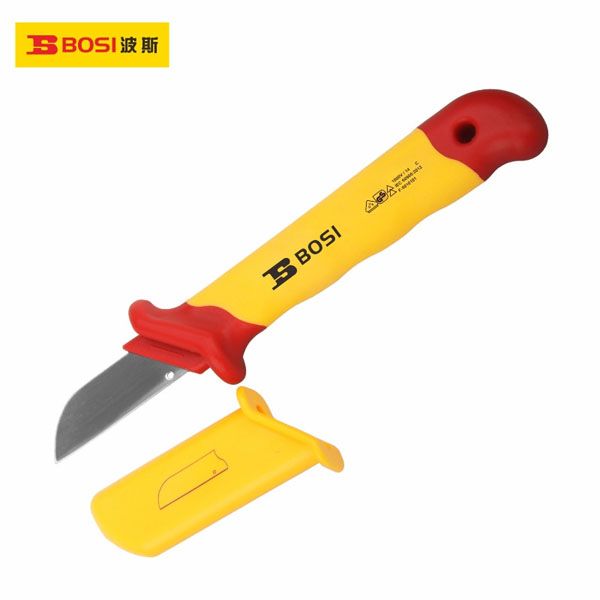  Dao cắt cáp dẹt thẳng cách điện VDE 50x180mm BOSI BS600205 