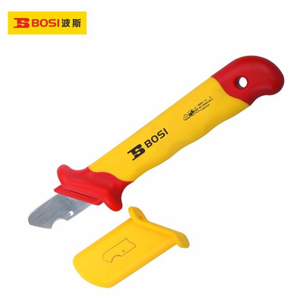  Dao cắt cáp tròn nhỏ cách điện VDE 28x170mm BOSI BS600206 