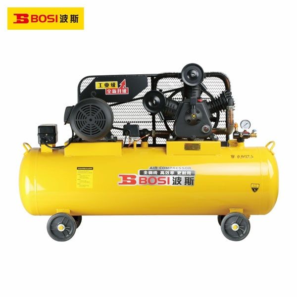  Máy nén khí dây curoa áp cao điện 3 pha 7.5KW bình 180L BOSI BS663006A 