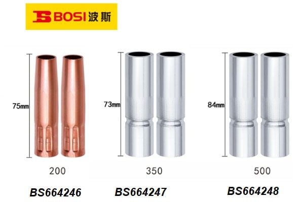  Chụp khí súng hàn MIG 350A dày 2.5mm BOSI BS664247 