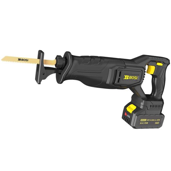  Máy Cưa Kiếm Dùng Pin BOSI BS665621 20V Cắt Gỗ 115mm (Kèm 2 Pin 4.0Ah và 1 Sạc) 