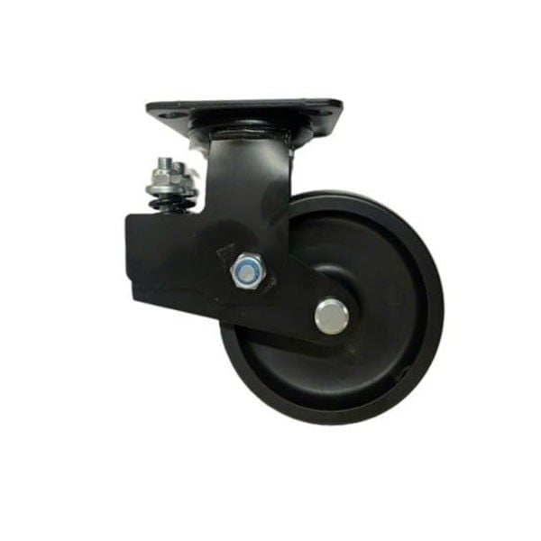  Bánh xe CSPS 350kg, lò xo giảm xóc, đế xoay không khóa màu đen - D320102-BX 