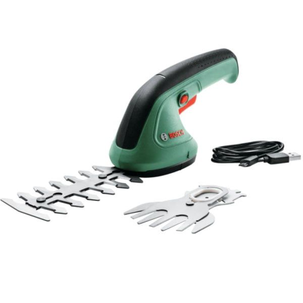  Máy Cắt Cỏ Và Tỉa Hàng Rào Dùng Pin Bosch EasyShear 3.6V Kèm 2 Lưỡi Cắt 