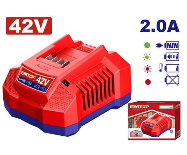  Sạc Pin 42Vx2.0Ah EMTOP EFCR42021 