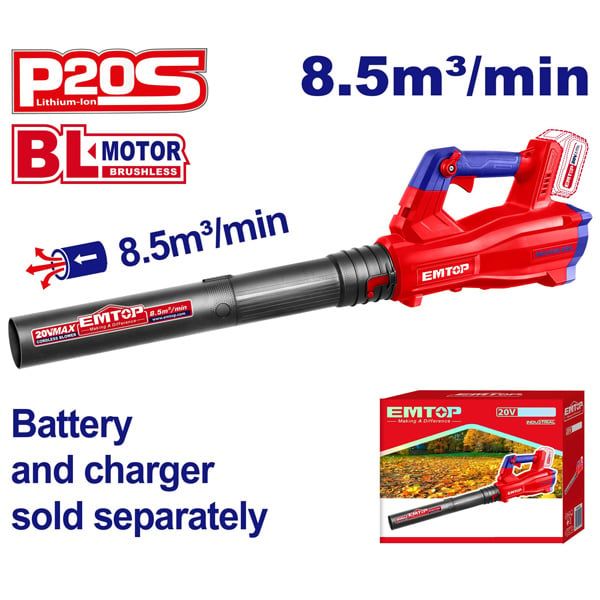  Máy thổi bụi dùng pin 20V EMTOP ELAB20428 