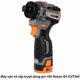  Máy vặn vít cấp trượt dùng pin 16V Hukan G1-CVT345 