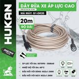  Dây rửa xe áp lực cao dài 20m Hukan G1-DR20 
