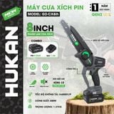  Máy cưa xích mini dùng pin 21V-8inch Hukan G2-CX8ih (SOLO) 