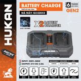  Đế sạc nhanh 2 pin Hukan G2-S20X2 (2Ax21V) 