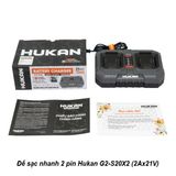  Đế sạc nhanh 2 pin Hukan G2-S20X2 (2Ax21V) 