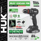  Máy khoan động lực dùng pin 21V Hukan G3-N70 