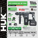  Máy khoan bê tông dùng pin 21V Hukan G3-R28LUX 