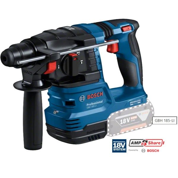  Máy khoan bê tông dùng pin 18V Bosch GBH 185-LI (SOLO) 