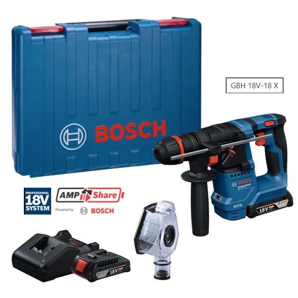 Máy khoan bê tông dùng pin 18V Bosch GBH 18V-18 X 