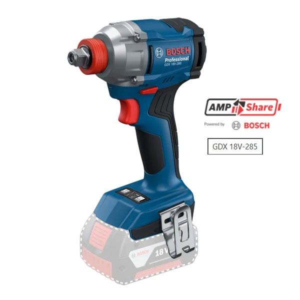  Máy vặn vít và vặn bu lông động lực dùng pin 18V Bosch GDX 18V-285 (SOLO) 