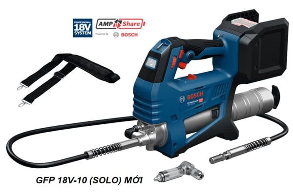  Máy bơm mỡ dùng pin 18V Bosch GFP 18V-10 (SOLO) MỚI 