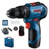 Máy Khoan Động Lực Dùng Pin Bosch GSB 12V-30 12V 30Nm 10mm (Kèm 2 Pin 2.0Ah và 1 Sạc)