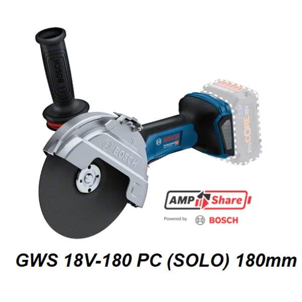  Máy mài góc dùng pin 18V Bosch GWS 18V-180 PC (SOLO) 180mm 