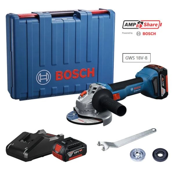  Máy mài góc dùng pin 18V Bosch GWS 18V-8 100mm 