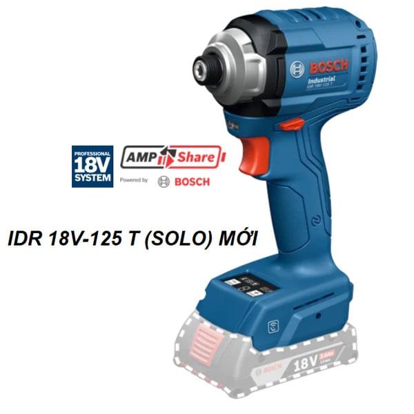  Máy vặn vít công nghiệp dùng pin 18V Bosch IDR 18V-125 T (SOLO) MỚI 