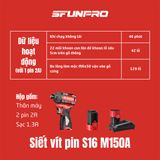  Máy vặn vít dùng pin 16V SFUNPRO S16 M150A 