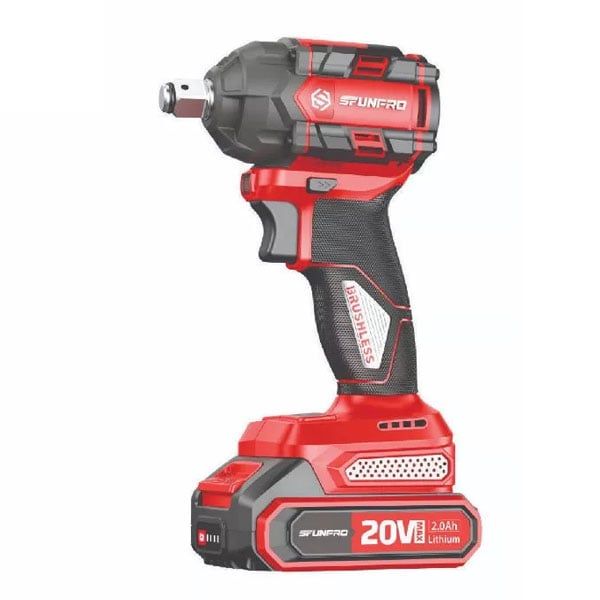  Máy Siết Bu Lông Dùng Pin SFUNPRO S20 M350A 20V 350Nm 1/2" (Kèm 2 Pin 2.0Ah và 1 Sạc) 