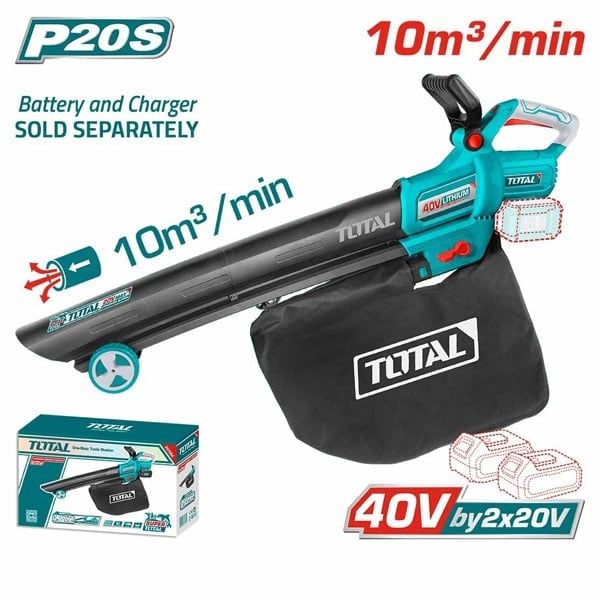  Máy thổi và hút bụi dùng pin 2x20V Total TABLI2003 