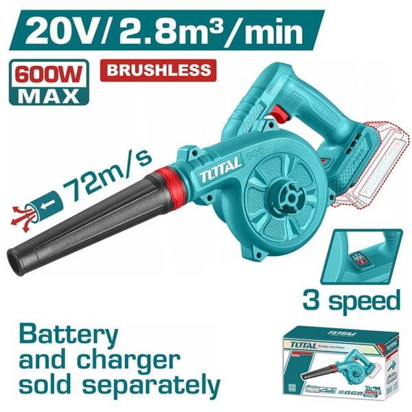  Máy Thổi Bụi Dùng Pin Total TABLI2068 20V 168 m³/h (Chưa Pin & Sạc) 