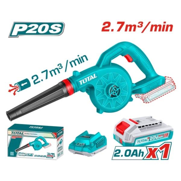  Máy Thổi Bụi Dùng Pin Total TABLI20781 20V 162 m³/h (Kèm 1 Pin 2.0Ah và 1 Sạc) 