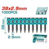 Hộp 1000 đinh bắn bê tông liên tục 38x2.9mm Total TAC02381