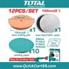 Bộ 12 đĩa mài và đánh bóng 150mm Total TAC15012