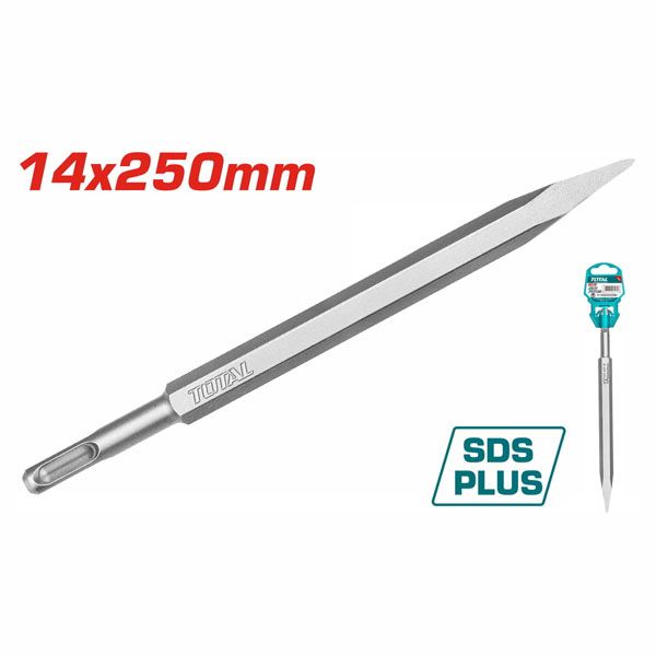  Mũi đục nhọn SDS Plus 14x250mm Total TAC1511141 