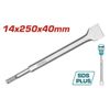 Mũi đục dẹp SDS Plus 14x250x40mm Total TAC15121412