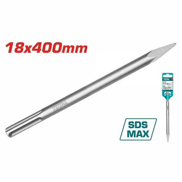  Mũi đục nhọn SDS Max 18x400mm Total TAC1521182 