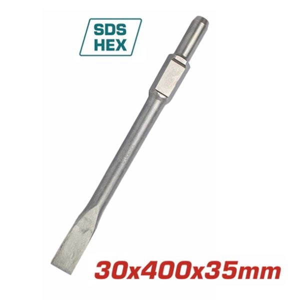  Mũi đục dẹp đuôi lục giác 30x400x35mm Total TAC1532301 