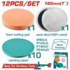Bộ 12 đĩa mài và đánh bóng 180mm Total TAC18012