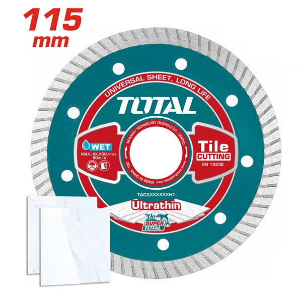  Đĩa cắt gạch siêu mỏng 115mm Total TAC2131151HT 
