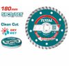  Đĩa cắt kim cương Turbo khô và ướt 180mm Total TAC2131803 
