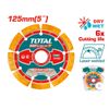 Đĩa cắt gạch hàn laser 125mm Total TAC2171251
