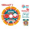 Đĩa cắt gạch hàn laser 180mm Total TAC2171801