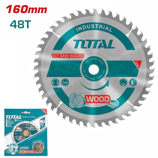  Lưỡi cưa gỗ TCT 160mm 48 Total TAC231342 