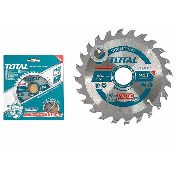 Lưỡi cưa gỗ TCT 140mm 24T Total TAC232241 