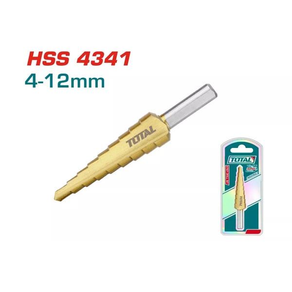  Mũi khoan bậc thang 4-12mm Total TAC41201 