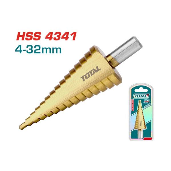  Mũi khoan bậc thang 4-32mm Total TAC43201 