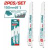 Bộ 2 lưỡi cưa kiếm cho gỗ 150mm Total TAC52644D