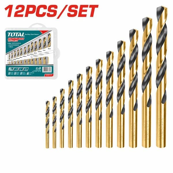  Bộ 12 mũi khoan kim loại Total TACSD0125 